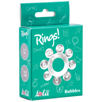 Эрекционное кольцо Rings Bubbles white, 0112-30
