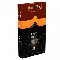Презервативы "Domino Easy Entry", с увеличенным количеством смазки, 6 шт.