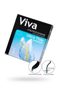  Презервативы "VIVA" (3 шт) ультратонкие
