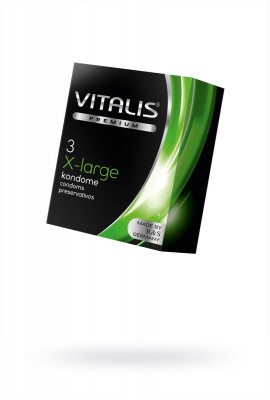 Презервативы "Vitalis X-Large", увеличенного размера, 3 шт.