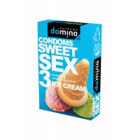 Презервативы "Domino Sweet Sex", вкусовые, мороженое, 3 шт.