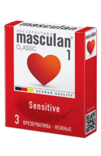 Презервативы "Masculan Senitive", нежные, 3 шт. 
