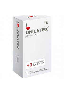 Презервативы Unilatex Ultra Thin ультратонкие, 12 шт